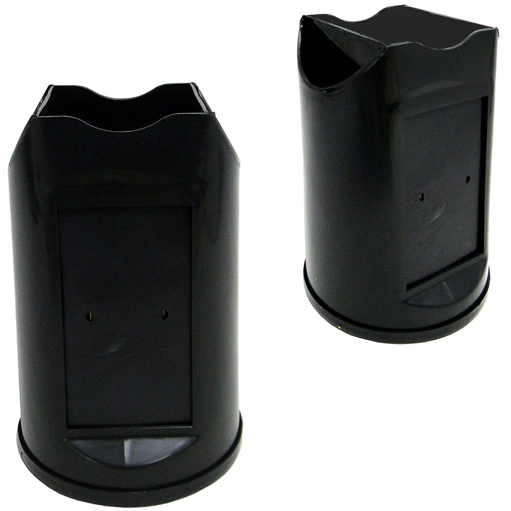 Porta Guardanapo / Canudo / Sache De Plastico Preto Para Bar Restaurante