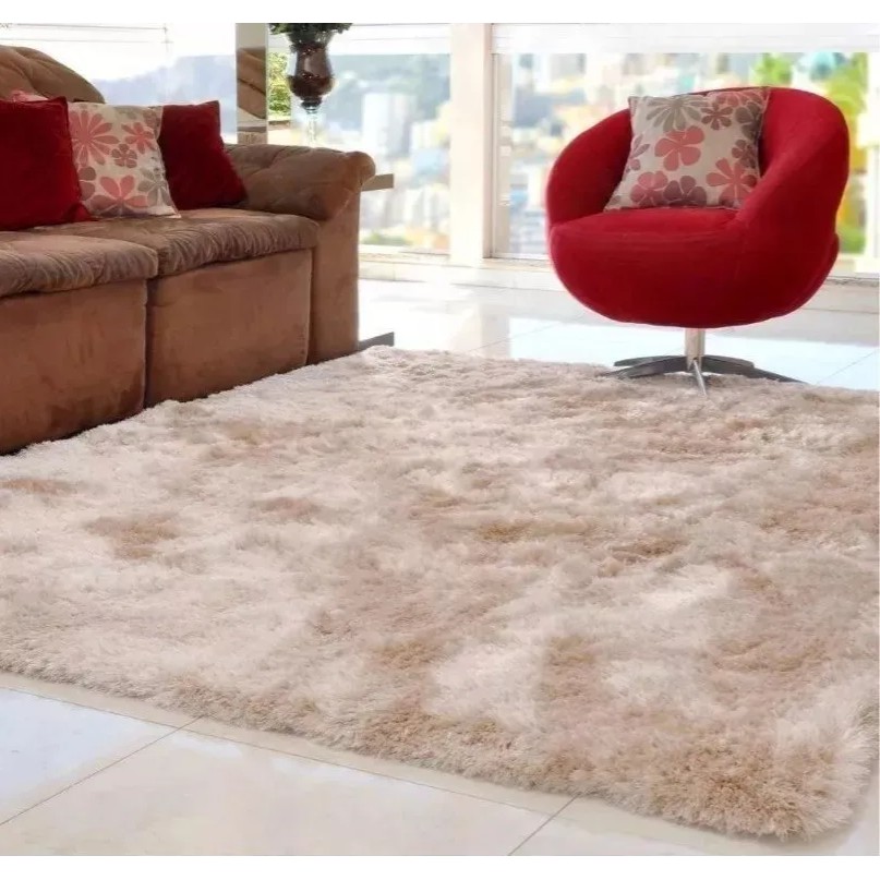 Tapete 2,00 X 1,50 Peludo Felpudo Sala Shaggy Promoção