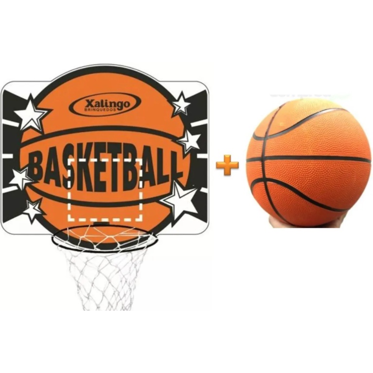 Kit Basquete Cesta + Bola Oficial Tabela de Basquete