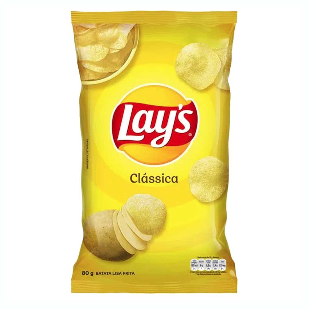 Batata Frita Lays Clássica 80g - Elma Chips