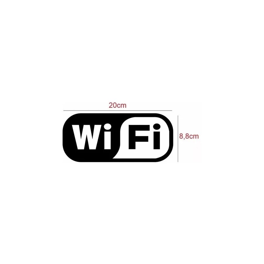 Adesivo Bumper 'Wi-Fi Inside' 152x101 Mm - Decalcomania In Vinile Per Vetrine, Auto E Negozi, Resistente UV E Acqua - 5