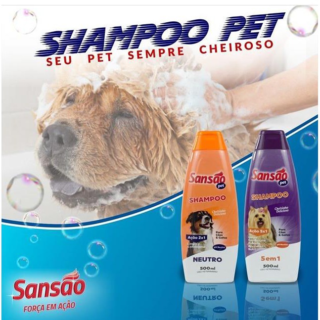 Shampoo Pet Neutro /5 em 1 500ml O seu cachorro agradece Shopee