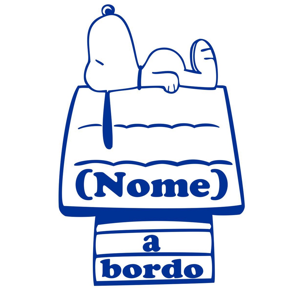 Adesivo Bebê a Bordo - Snoopy - Mod.2