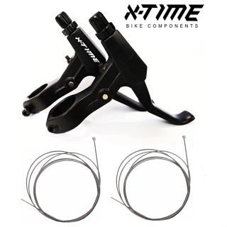 Kit Manetes de Freio para Bicicleta V-brake Mecânico e Cabos de Aço X-time em Oferta na Shopee