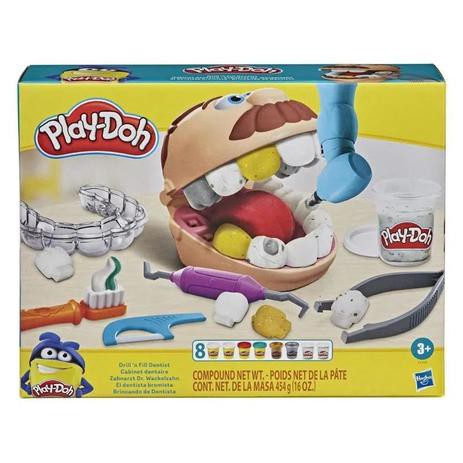 BRINQUEDO Massinha Play Doh Brincando De Dentista - Hasbro F1259 original