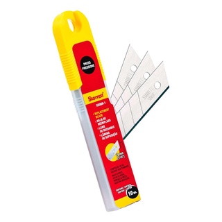Kit 10 Laminas Estilete Larga 18mm Estojo Plastico Starrett