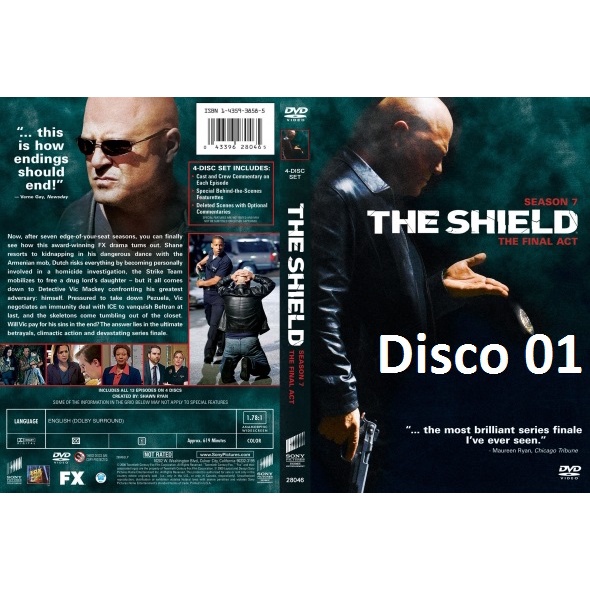 Dvd The Shield - As 7 Temporadas Completas - Legendado ou Dublado - 19 Discos
