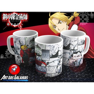 Caneca Cerâmica Fullmetal Alchemist MOD1 em Oferta na Shopee
