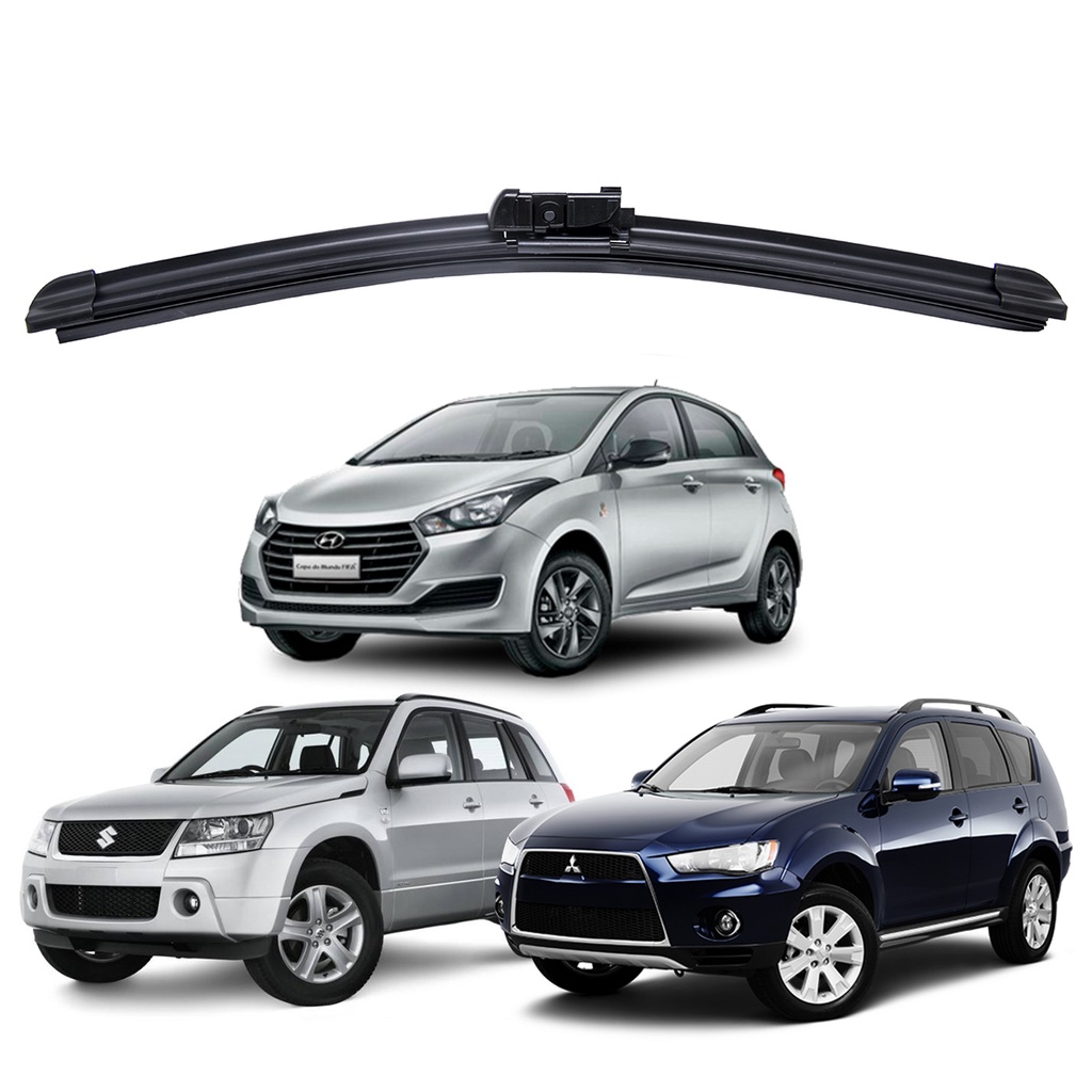 Par Palhetas Limpador Parabrisa Dianteiro Hb20 Outlander Vitara - Spare Parts and Accessories for Vehicles