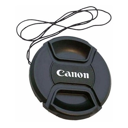 Tampa Lente Canon 50mm Ii Frontal Logotipo Ø52mm Encaixe de 52mm em Oferta na Shopee