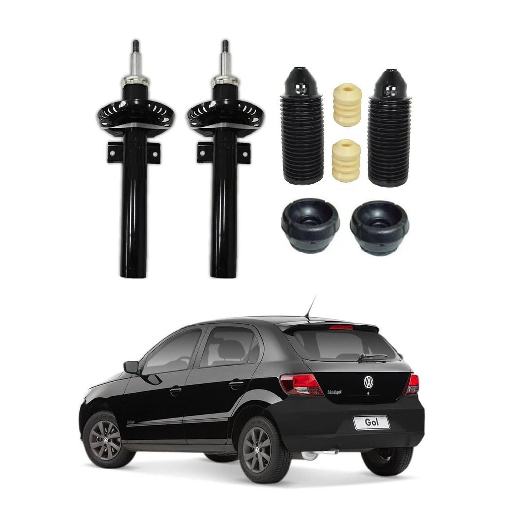 2 Amortecedor + Kit Coxim Batente Gol G5 Dianteiro 2009 2010 2011 2012 2013 2014 2015 2016 2017 2018 2019 2020 em Oferta na Shopee