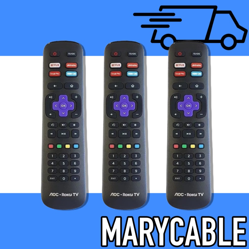 3 Controles Remoto Para Tv Roku das Marcas Philco Semp AOC em Oferta na Shopee