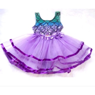 kit festa fantasia infantil sereia com 2 peças