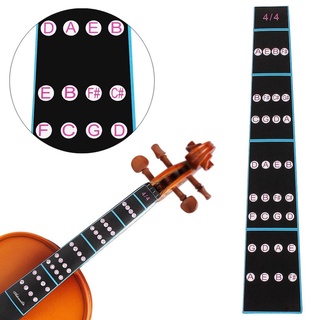 Adesivo Escala Natural Cromática Notas Violino 4/4 ou 3/4 Importado