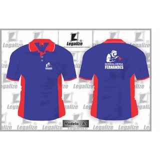 Camisa Gola Polo, malha PV (acima de 6 unidades) com a logo da empresa