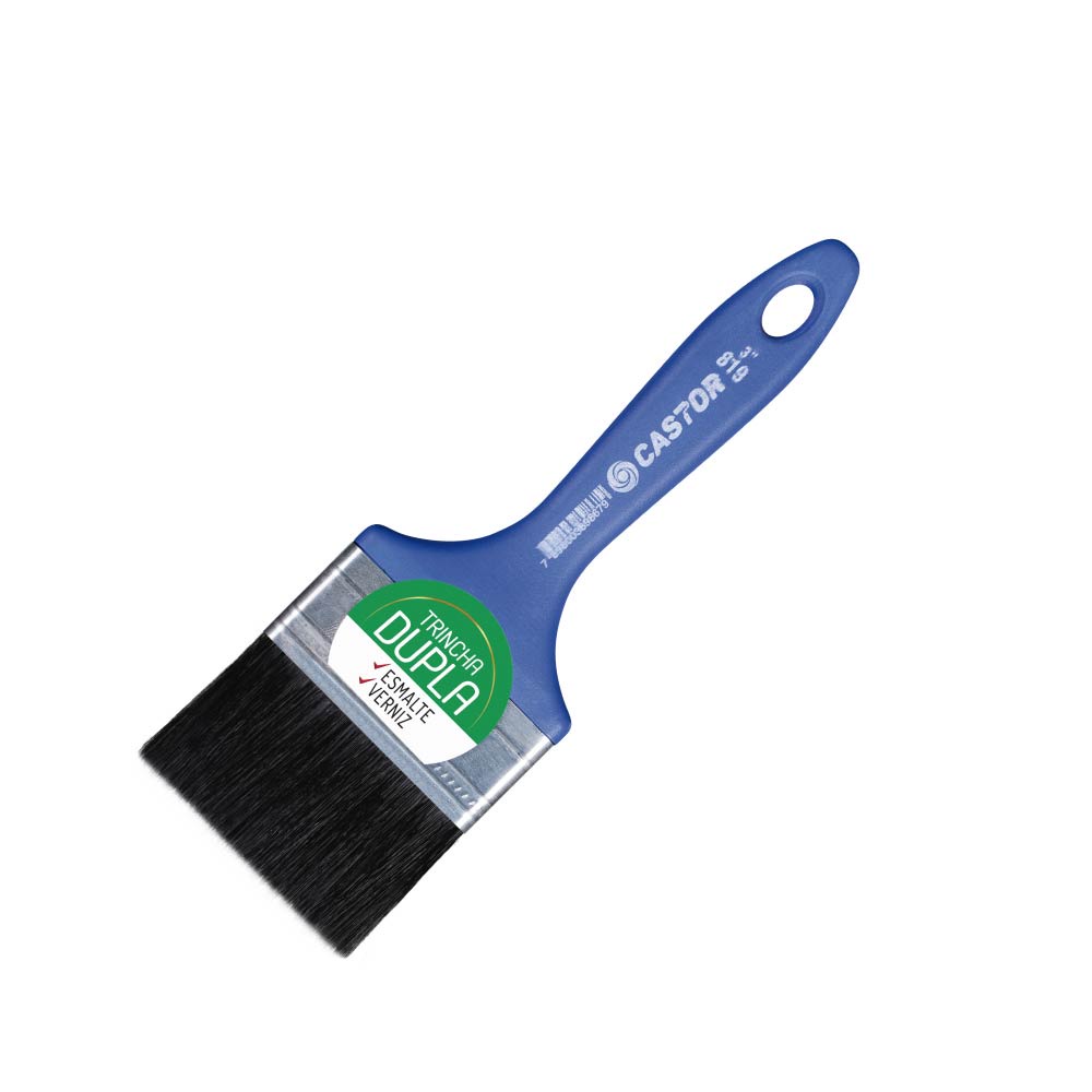 Trincha Dupla 3" Cerdas Pretas Série 819 - Castor - Home & Living