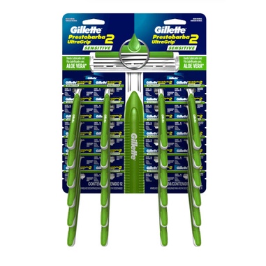 Aparelho de Barbear Ultragrip 2 Prestobarba Sensitive 24 Unid