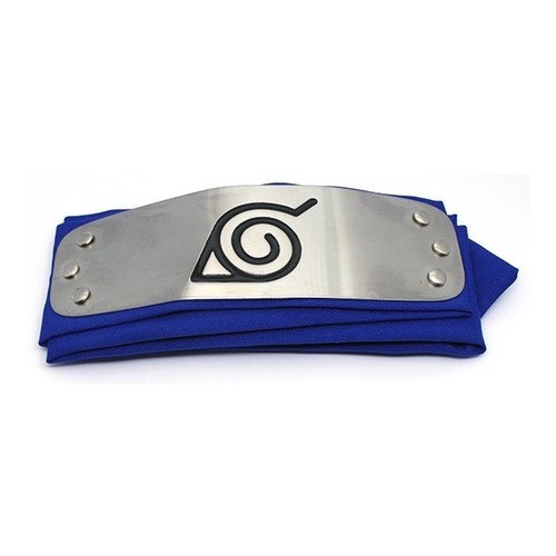 Bandana Naruto Vila Da Folha Azul Pronta Entrega