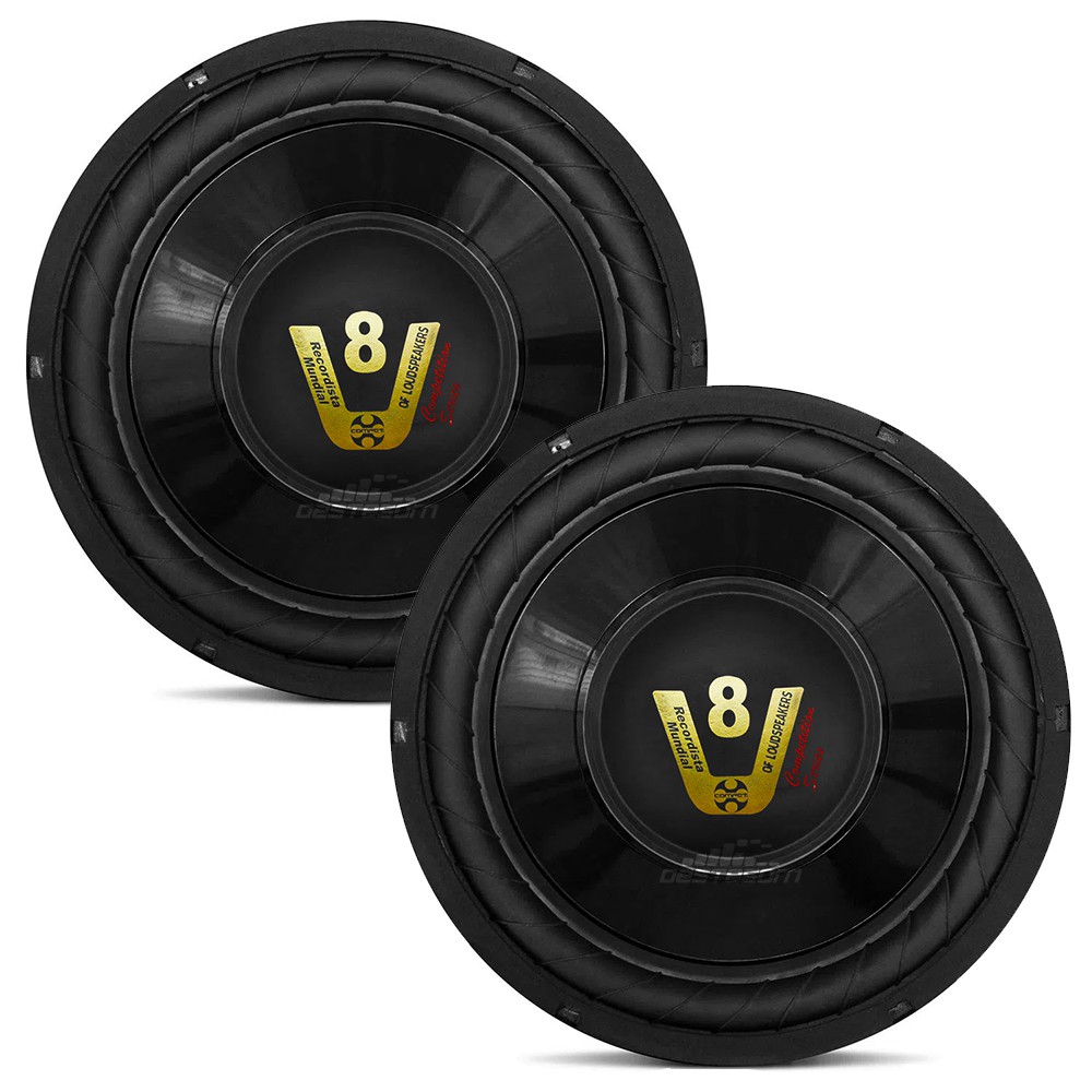 2 Alto Falantes 12 Pol. Compet Subwoofer 200w Rms 4 Ohms em Oferta na Shopee