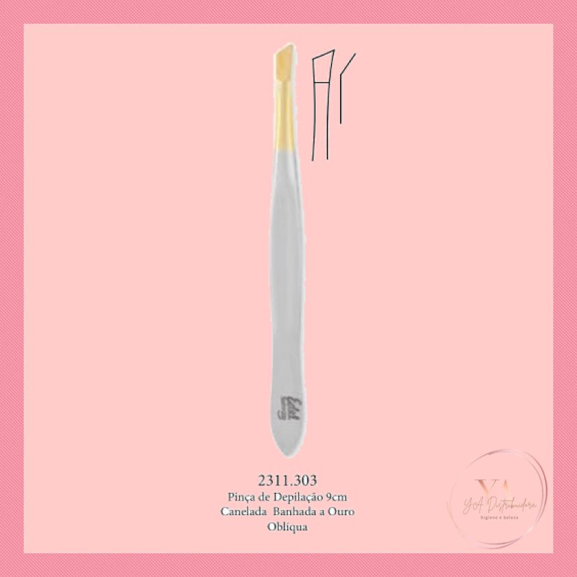 Pinça Edel Solingen Canelada Oblíqua 9cm ref: 2311.303