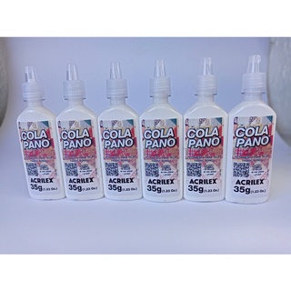 kit 6 Cola Pano Acrilex 35g - artesanato, lembrancinhas e tecidos em Oferta na Shopee