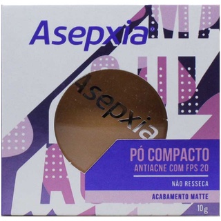 Asepxia bege médio pó compacto 20FPS maquiajem cravos espinhas