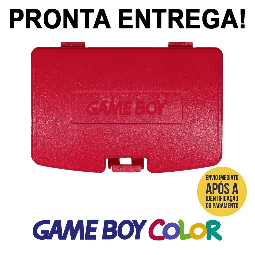 Tampa Tampinha Gameboy Color Vermelha Gbc Tampinha Game Boy Pilha Door Nova!