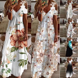 2022 Transfronteiriça Feminina Verão Novo Suspensórios De Renda V Estampa De Moda Vestido Solto