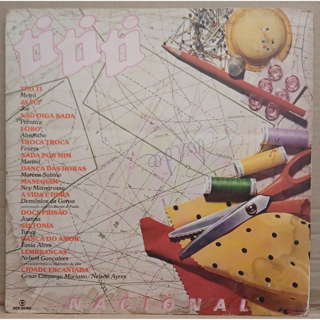 LP Disco De Vinil Ti Ti Ti - Trilha Nacional Da Novela - LP Bom Estado Capa C/ Manchas Ver Fotos Ler Descrição