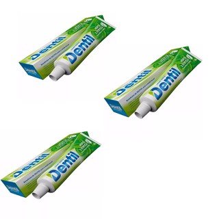 3 Creme Dental Dentil Menta e Hortelã Sem Flour Com Xilitol 90g