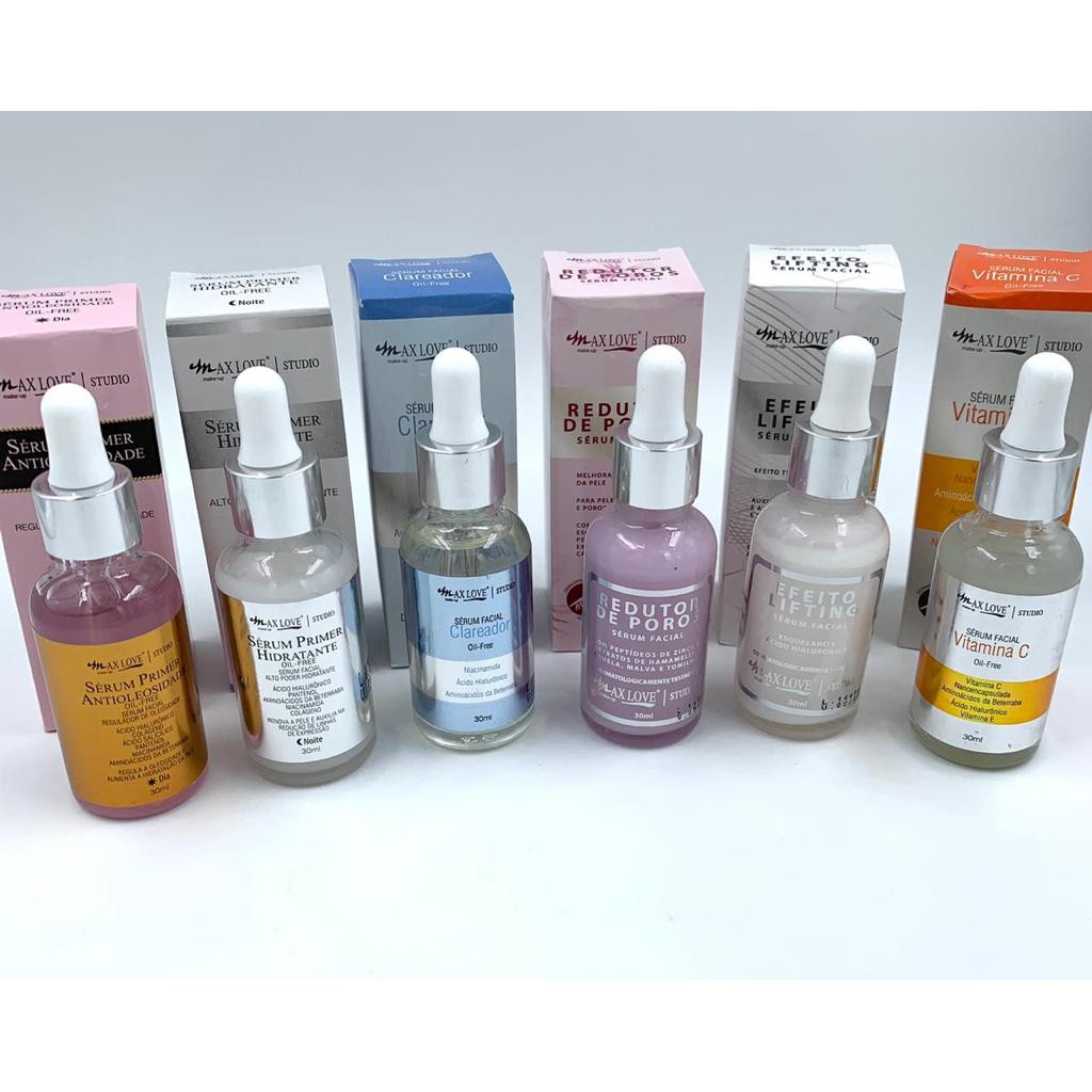 Kit Sérum Facial Max Love C/ 6 Unidades Shopee Brasil