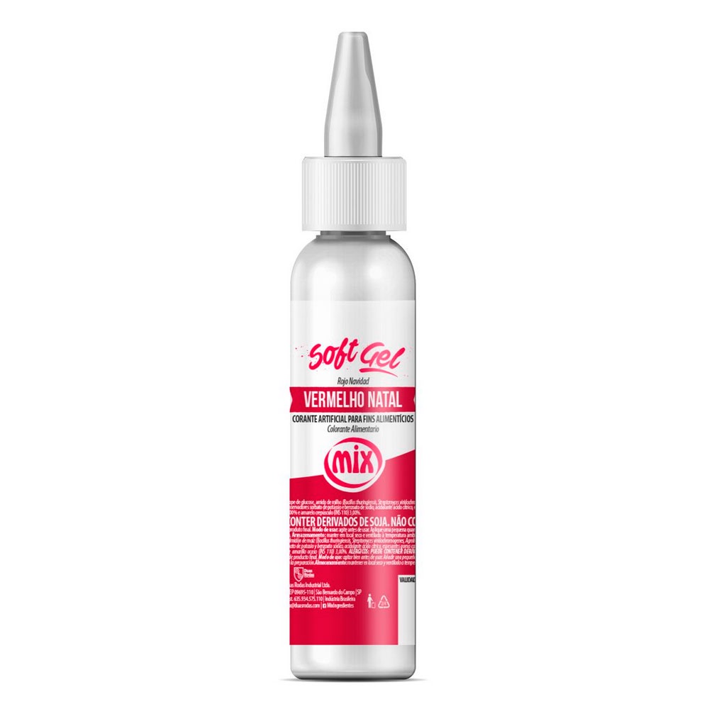 CORANTE SOFT GEL MIX 25G VERMELHO NATAL CONCENTRADO PARA DECORAÇÃO em Oferta na Shopee