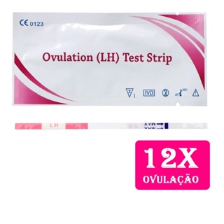12 Testes de Ovulação fertilidade  a pronta entrega em Oferta na Shopee