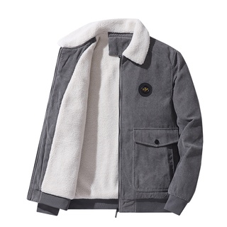 Masculino De Lã De Inverno Casacos Grossos Quentes Homens Moda Gola De Pele De Veludo Outwear Casaco Militar Ocasional