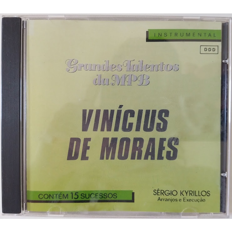 Cd Sérgio Kyrillos Grandes Talentos Da Mpb Vinícius De Moraes Instrumental