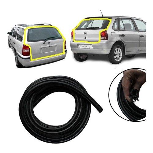 Borracha Vedação Porta Malas Gol Parati Bola G2 G3 G4 95/.. em Oferta na Shopee
