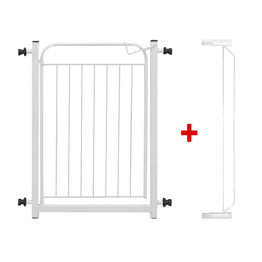 Portão de Segurança POP Grade Pet cães e crianças com alongador de 10cm