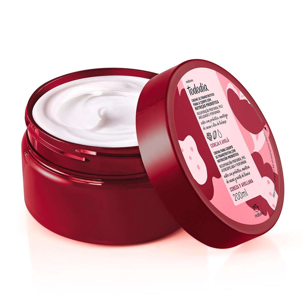 Creme Ultranutritivo para o Corpo Tododia Cereja e Avelã - 200 ml
