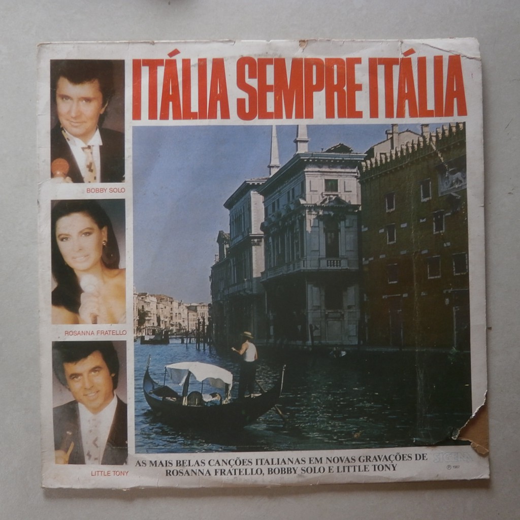 Lp Itália Sempre Itália 1987 Bobby Solo Little Tony, Disco de Vinil