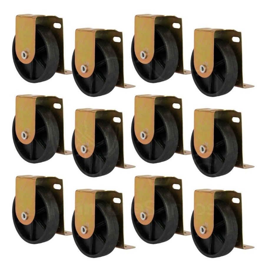 Rodinha Para Cama Auxiliar Bicama - Kit 12 Peças (reforçada)