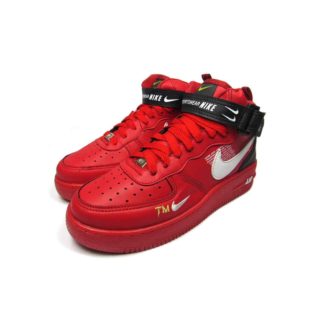 air force vermelho cano alto