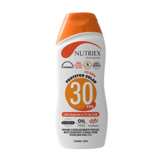 Protetor Bloqueador Solar FPS 30 Bisnaga 120 ML NUTRIEX em Oferta na Shopee