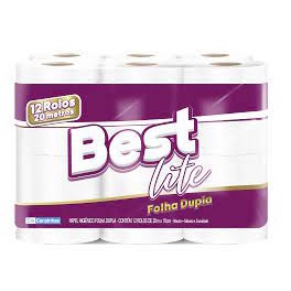 Papel Higiênico Best Lite Folha Dupla - Best lite - 12 rolos (20mx10cm)