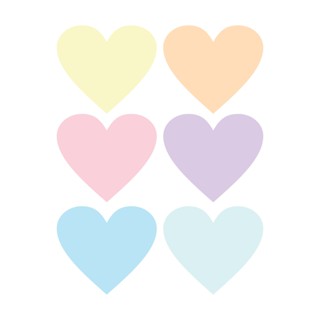 Adesivo De Parede Infantil Decorativo Coração 5cm Tons Pastéis Classico em Oferta na Shopee