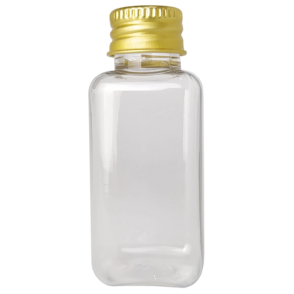 50 Frascos Plásticos 40ml Tampa Fechada Metal - Preço Imbatível em Oferta na Shopee