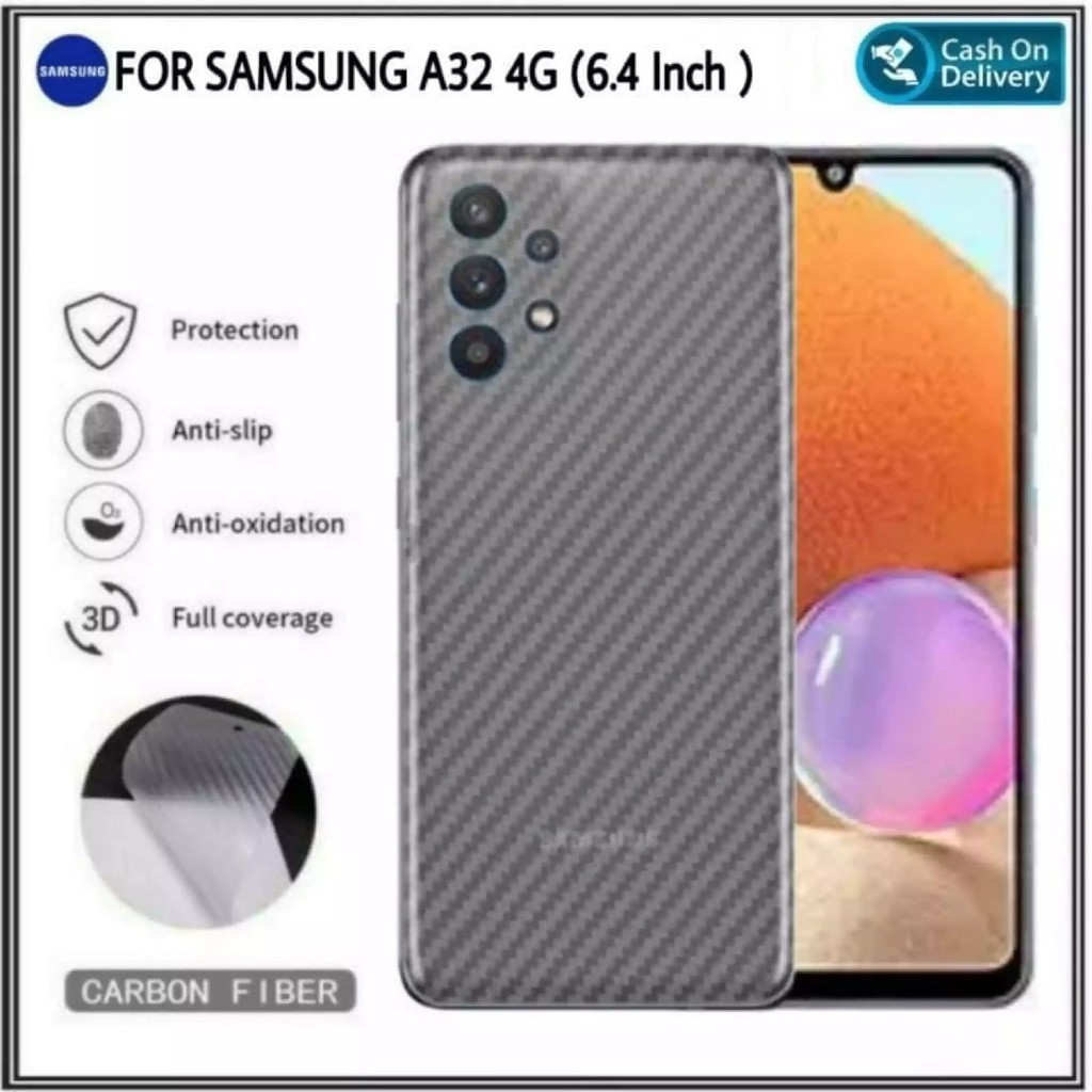Garskin Carbono Samsung a57/a37/a06 a56 a36 a16 a25 a15 a14 A55 A35 a05 a05s a03 a03 Núcleo a50 a33 A53 a73 A13 A04S A53