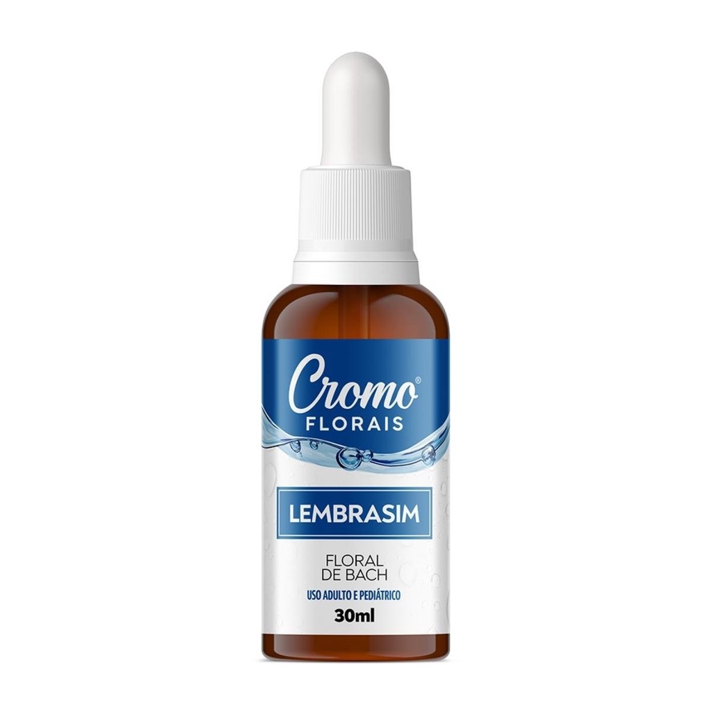 Concentração e Memória Floral LEMBRASIM 30ml - CromoFlorais Cromo Florais