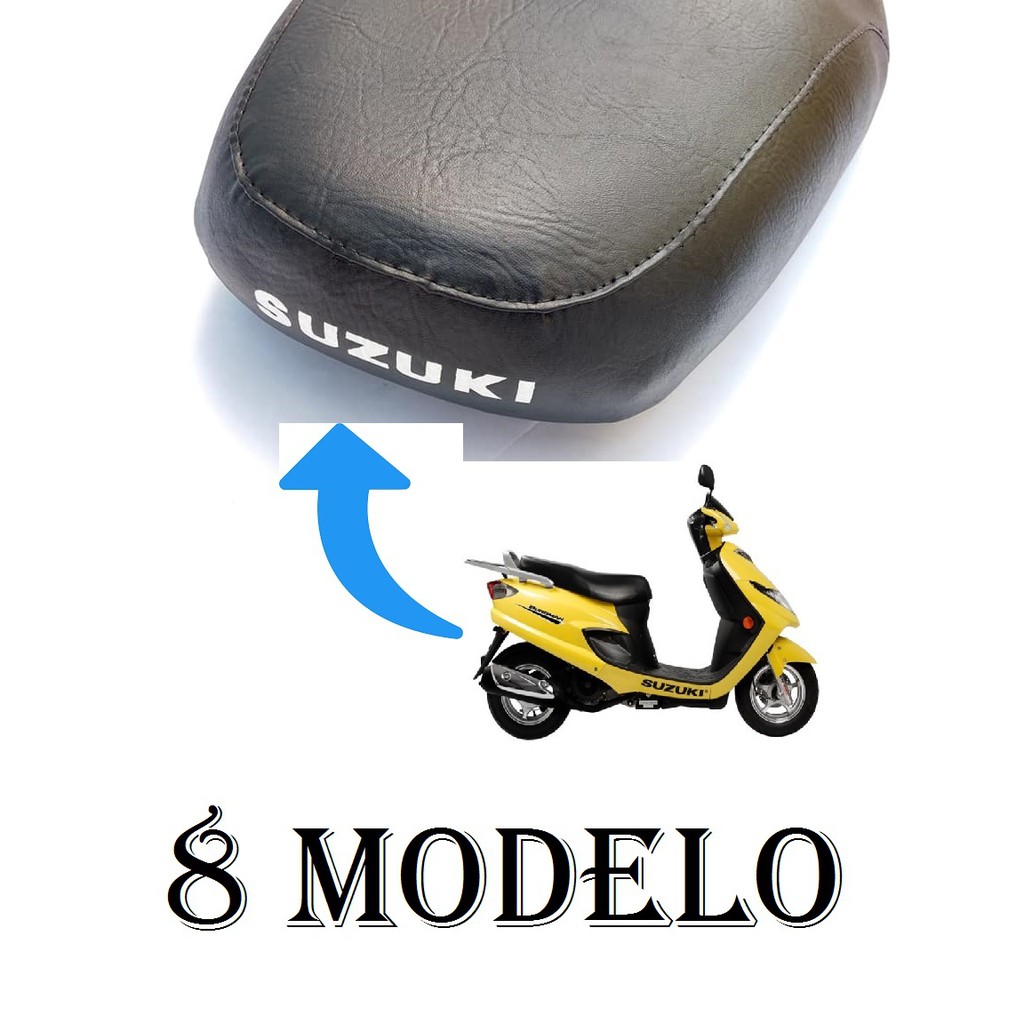 Capa Do Banco Modelo Original Suzuki Burgman 125 Com Escrita - Antiderrapante / Fibra de Carbono