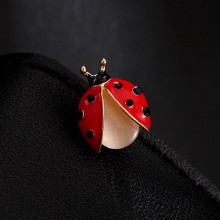 Broche Esmaltado Vermelho Fofo Joaninha Feminino/Bijuteria Para Banquete/Presente