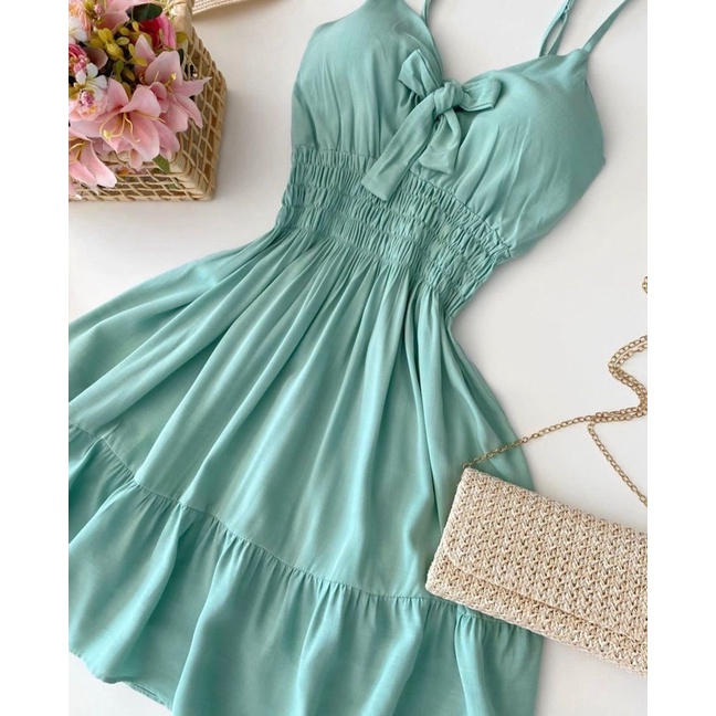vestido boneca de alça
